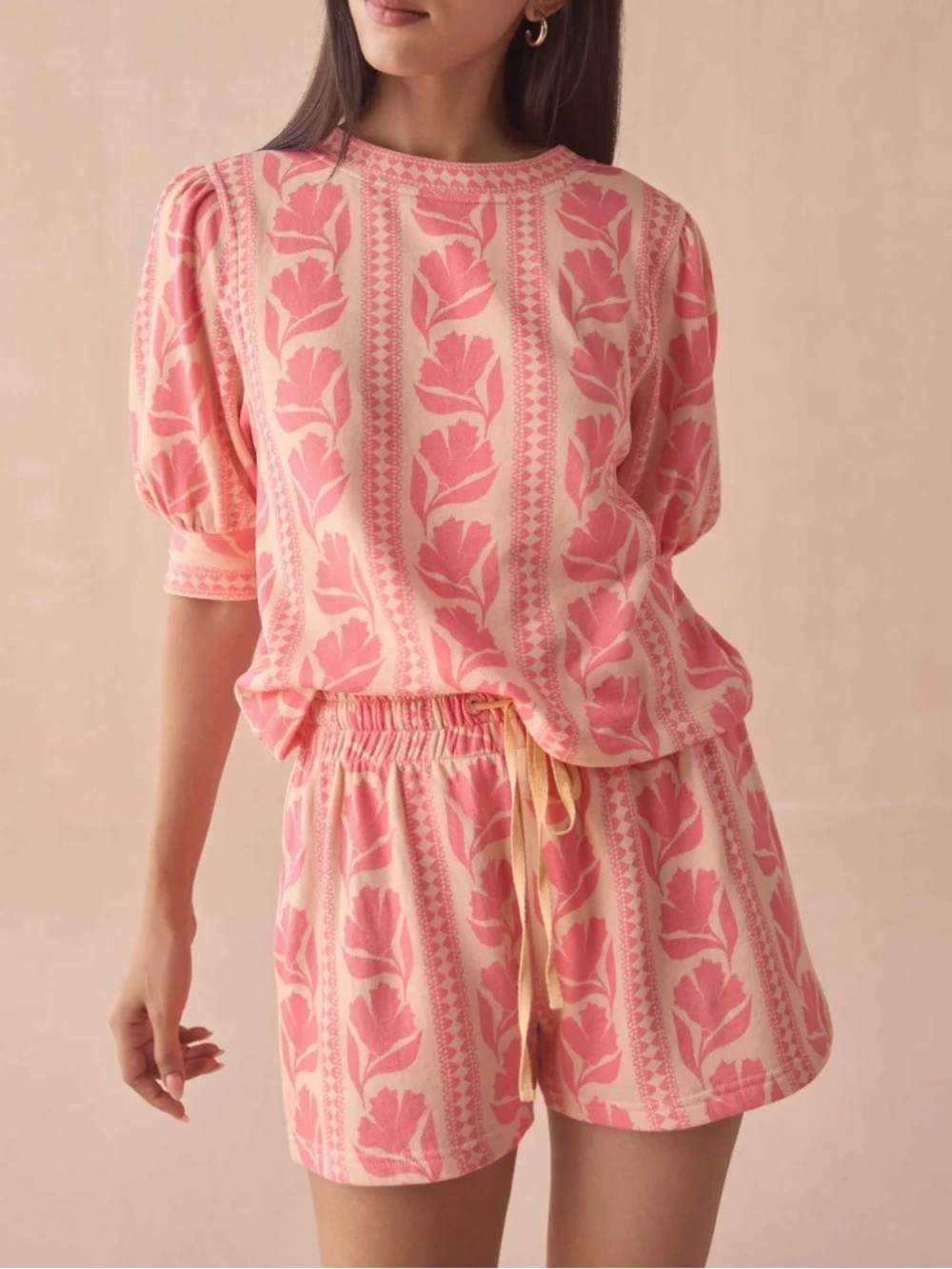 OMIKA Gabi Top and Shorts French Terry Set